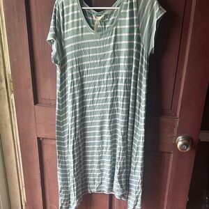 Matilda Jane Green and White Raglan Midi Sundress